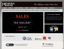 Tablet Screenshot of natural-sound.com
